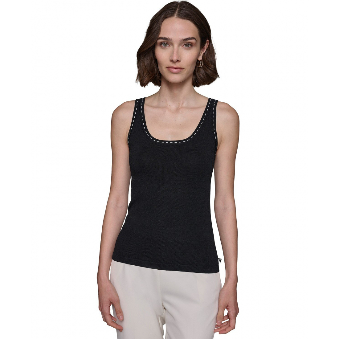 Women's 'Stitched' Sleeveless Sweater