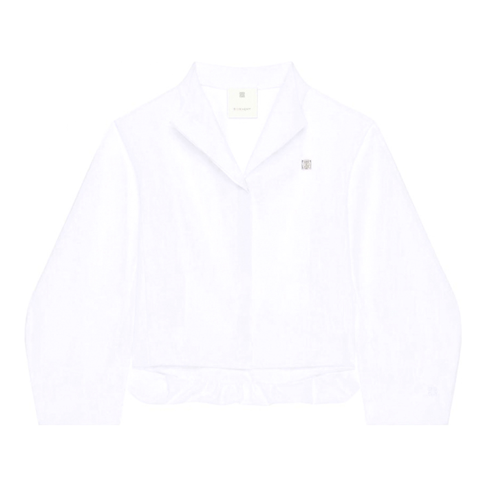 Chemise 'Cropped Poplin With 4G Detail' pour Femmes