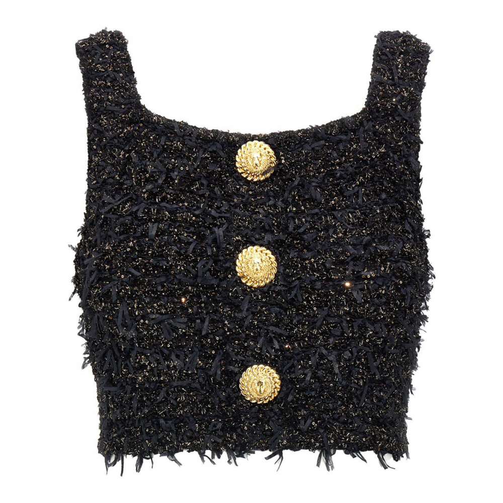 Crop Top 'Tweed' pour Femmes