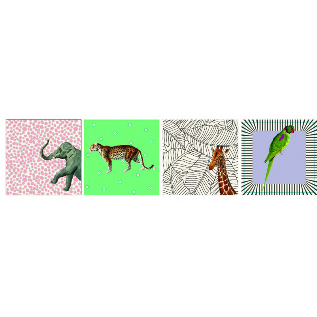 Set 4 Mixed Animals Coasters