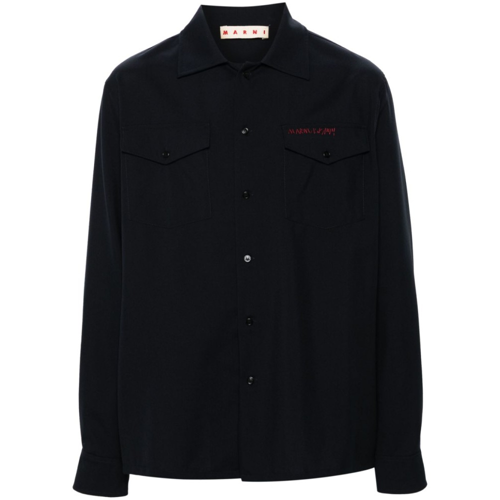 Chemise 'Logo-Embroidered' pour Hommes