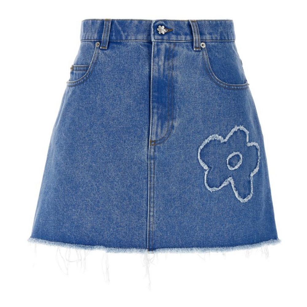 Women's 'Patch' Denim Skirt