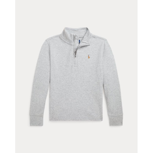 'Cotton Interlock Quarter-Zip Pullover' pour Garçons