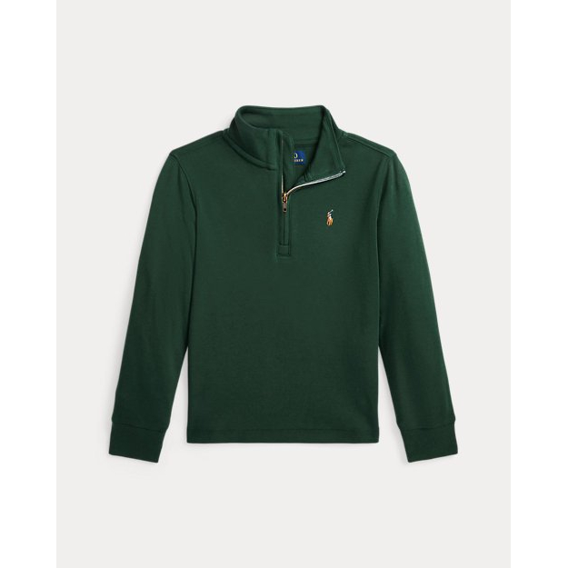 'Cotton Interlock Quarter-Zip Pullover' pour Petits garçons