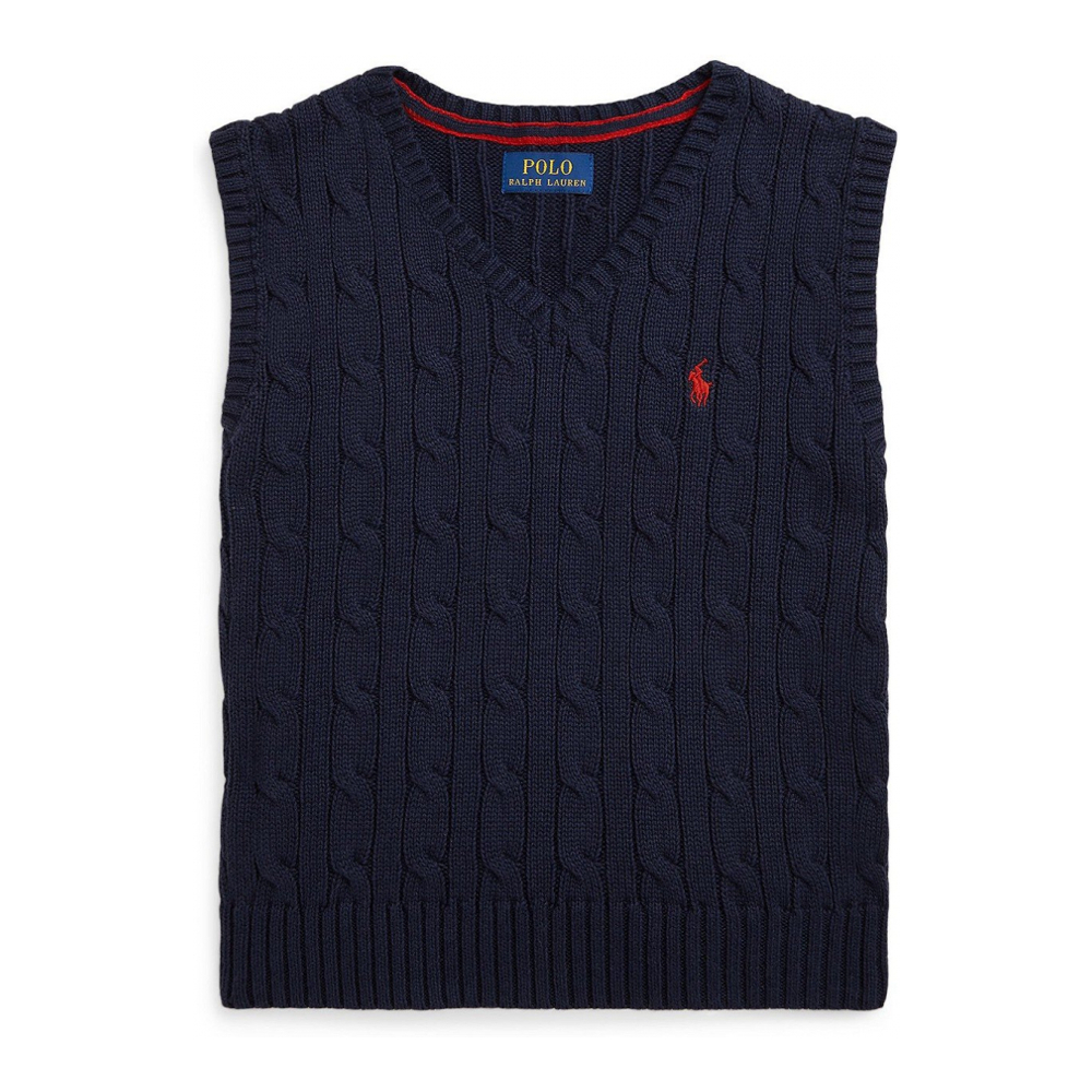 'Cable-Knit Sweater Vest' für Jungen