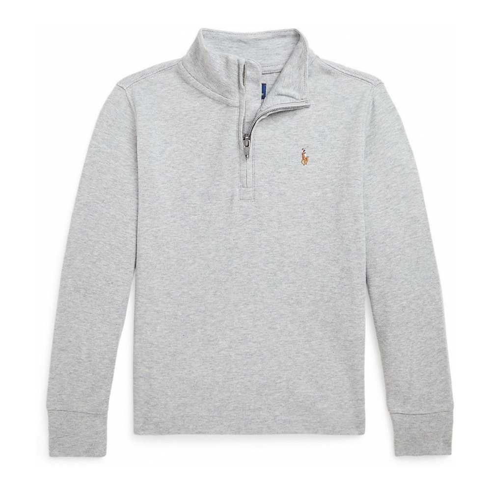 Boy's 'Cotton Interlock Quarter-Zip Pullover shirt'