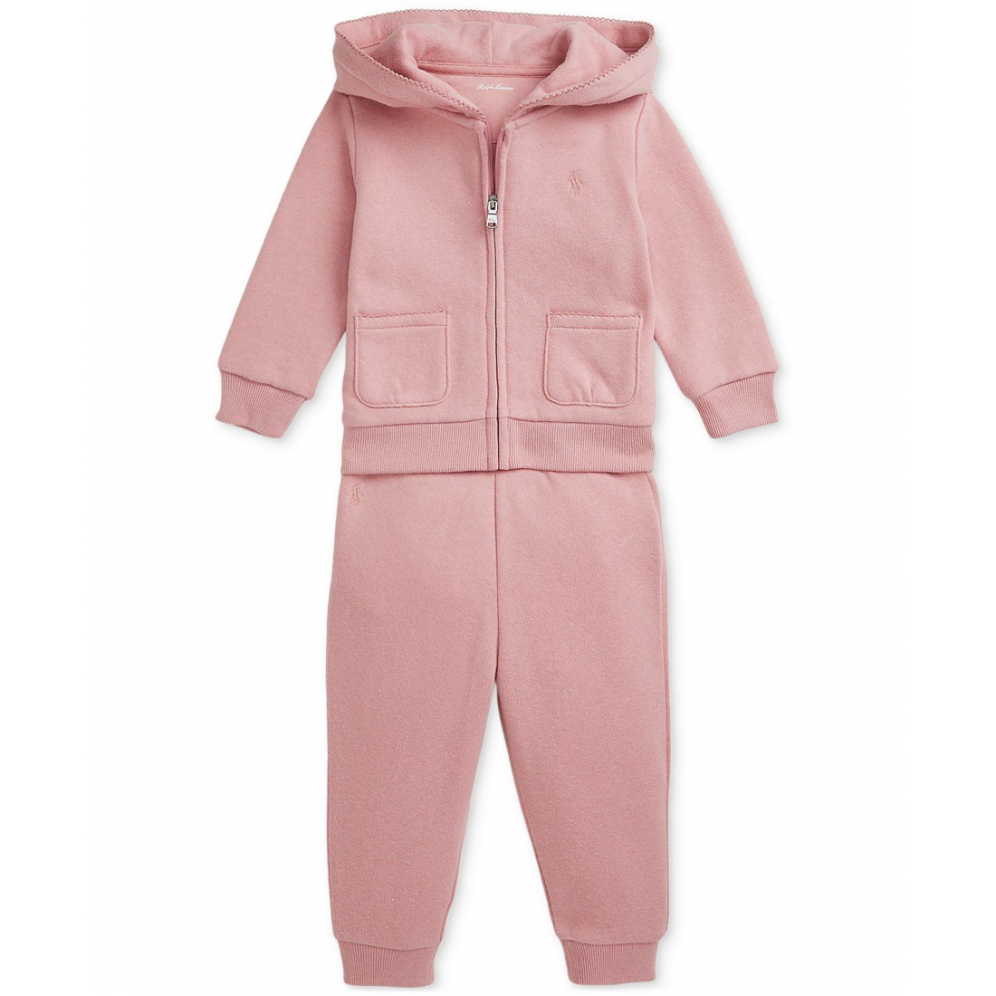 Baby Girl's 'Zip-Up Hoodie & Pants, 2 Piece Set'