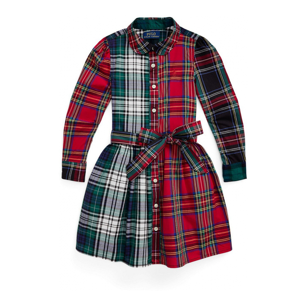 'Plaid Cotton Fun Shirtdress' pour Bambins & petites filles