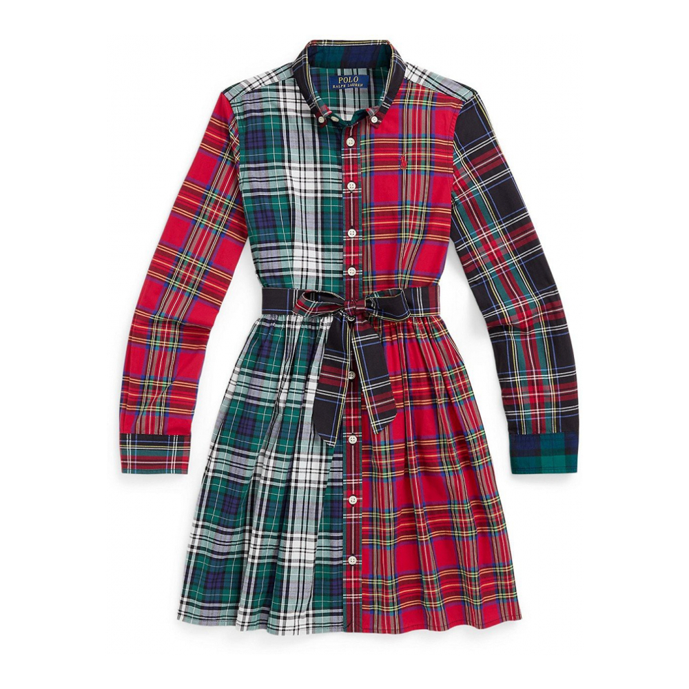 'Plaid Cotton Fun Shirtdress' pour Grandes filles