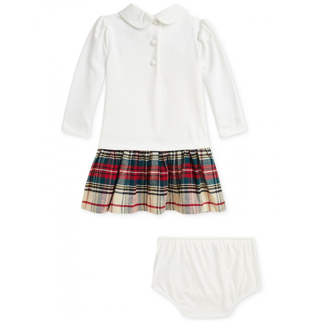 Baby Girl's 'Ponté Knit Plaid Dress & Bloomers'