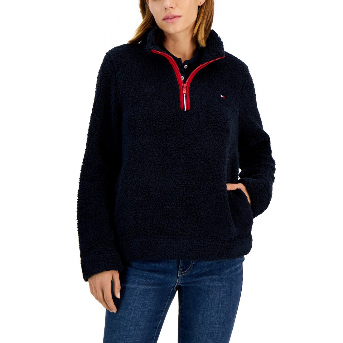 Women's 'Sherpa 1/4-Zip Pullover' Sweater
