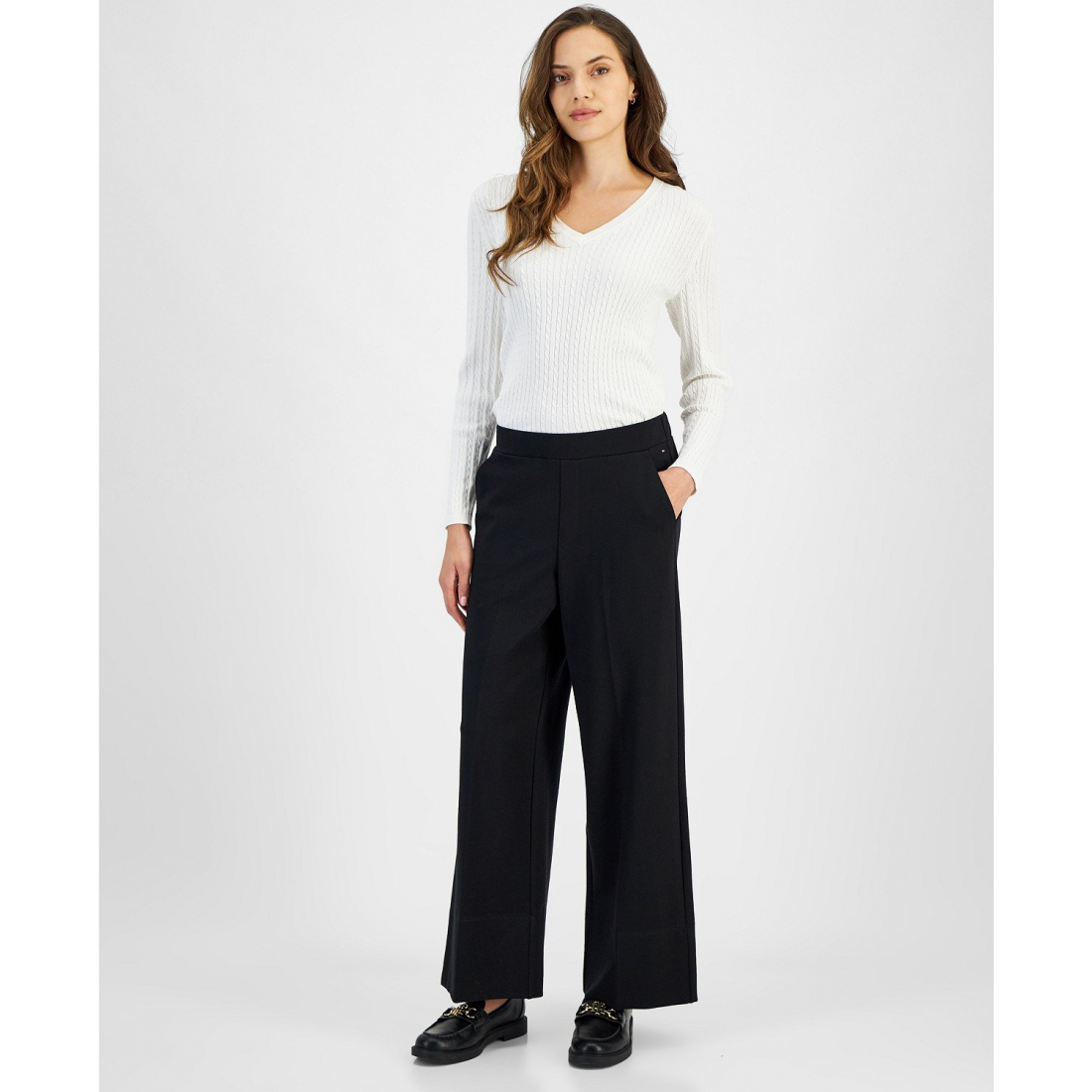 Women's 'Wide-Leg Elasticized-Waist' Trousers