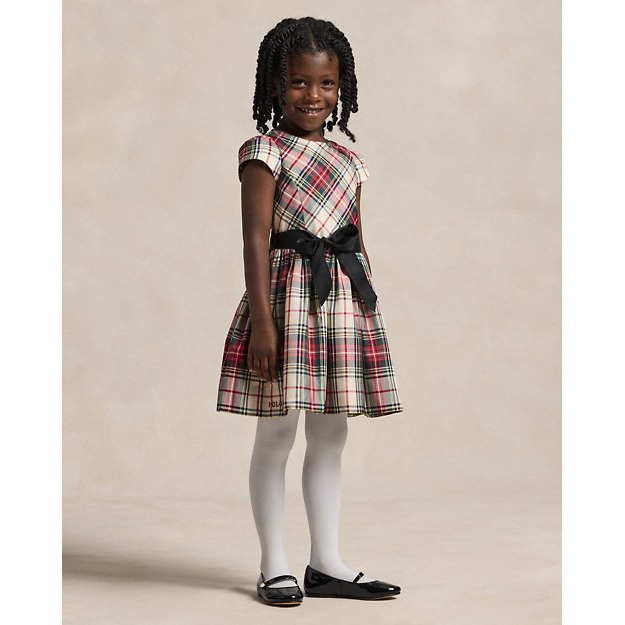 'Plaid Twill Dress' pour Petites filles
