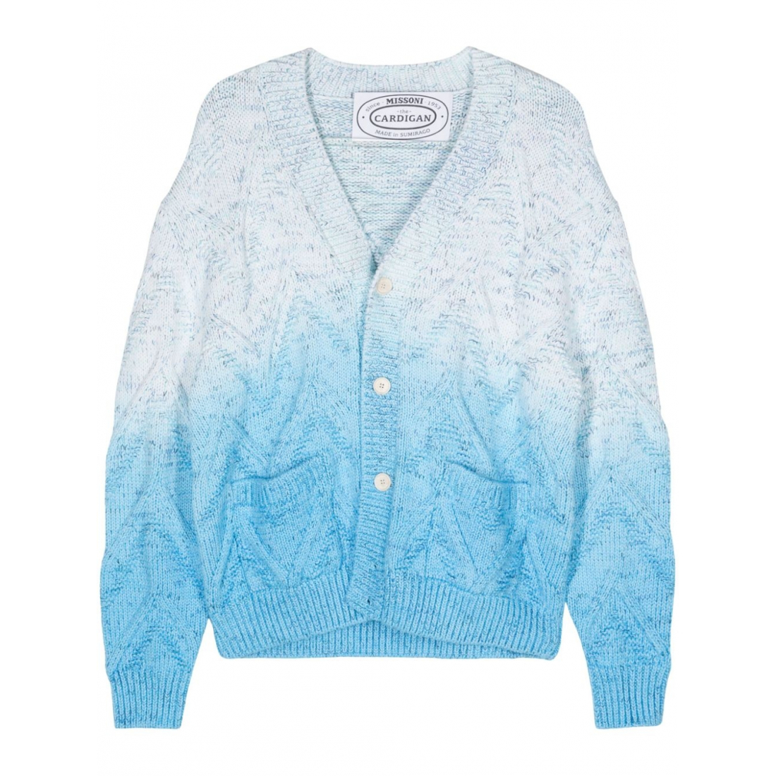 Men's 'Raised Ombré V-Neck' Cardigan