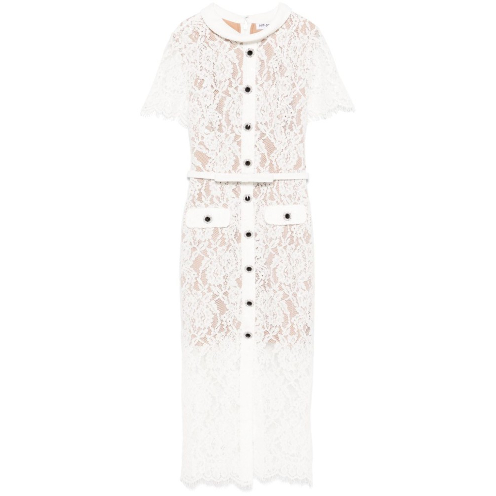 Robe Midi 'Floral-Lace' pour Femmes