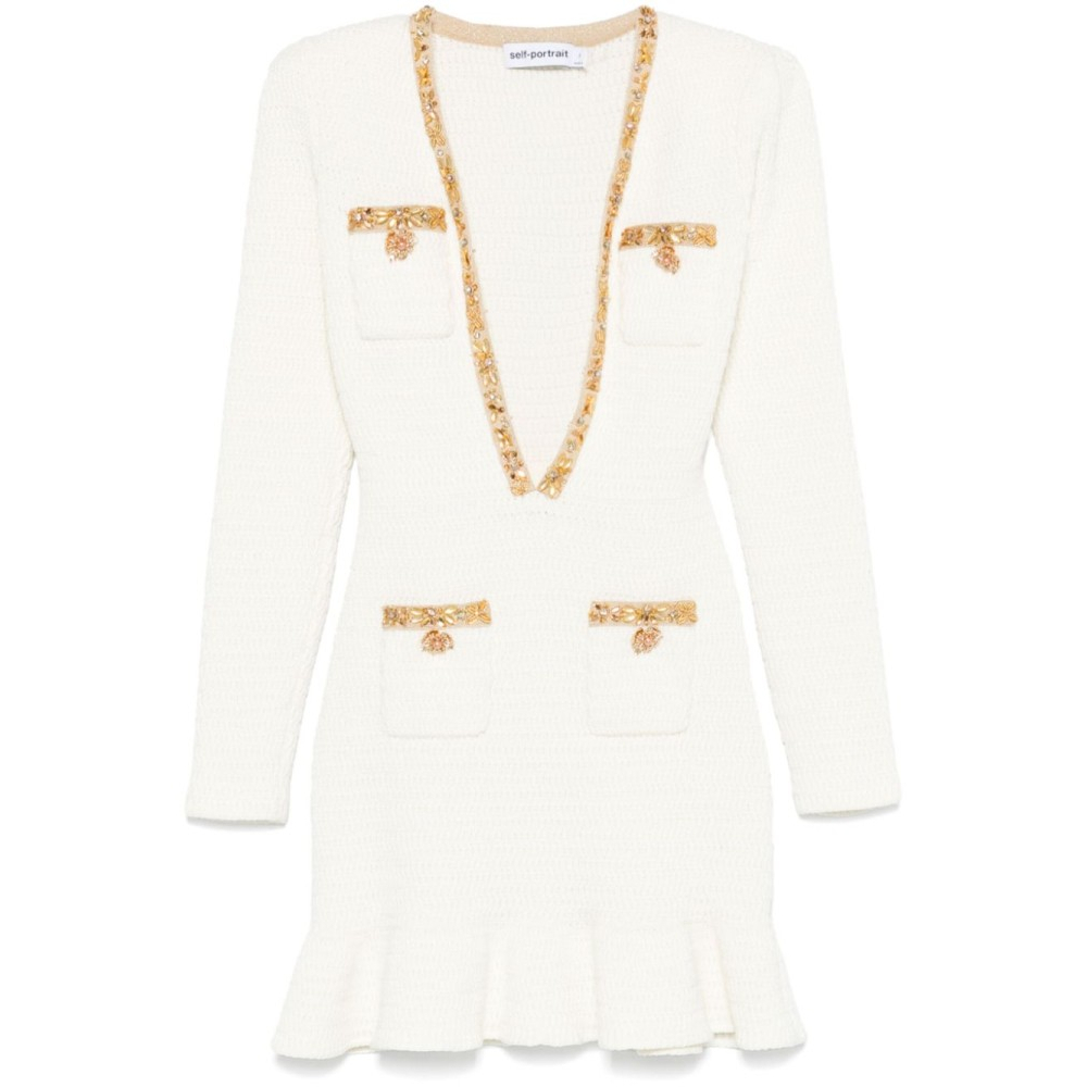 Women's 'Lurex-Detail Knitted' Mini Dress