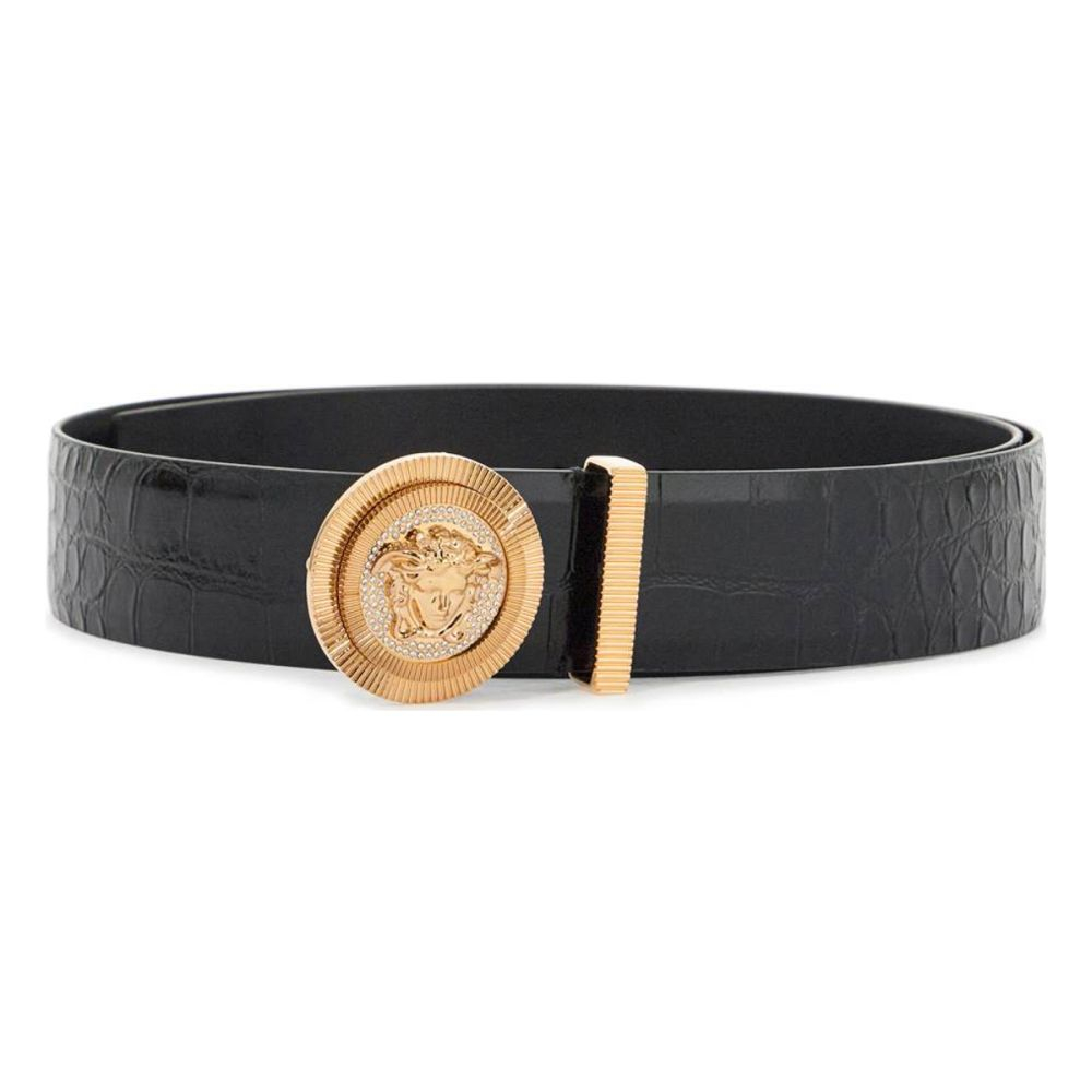 Ceinture 'Black Embossed Crocodile' pour Hommes