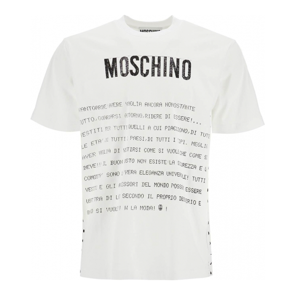 T-shirt 'With Lettering Print' pour Hommes