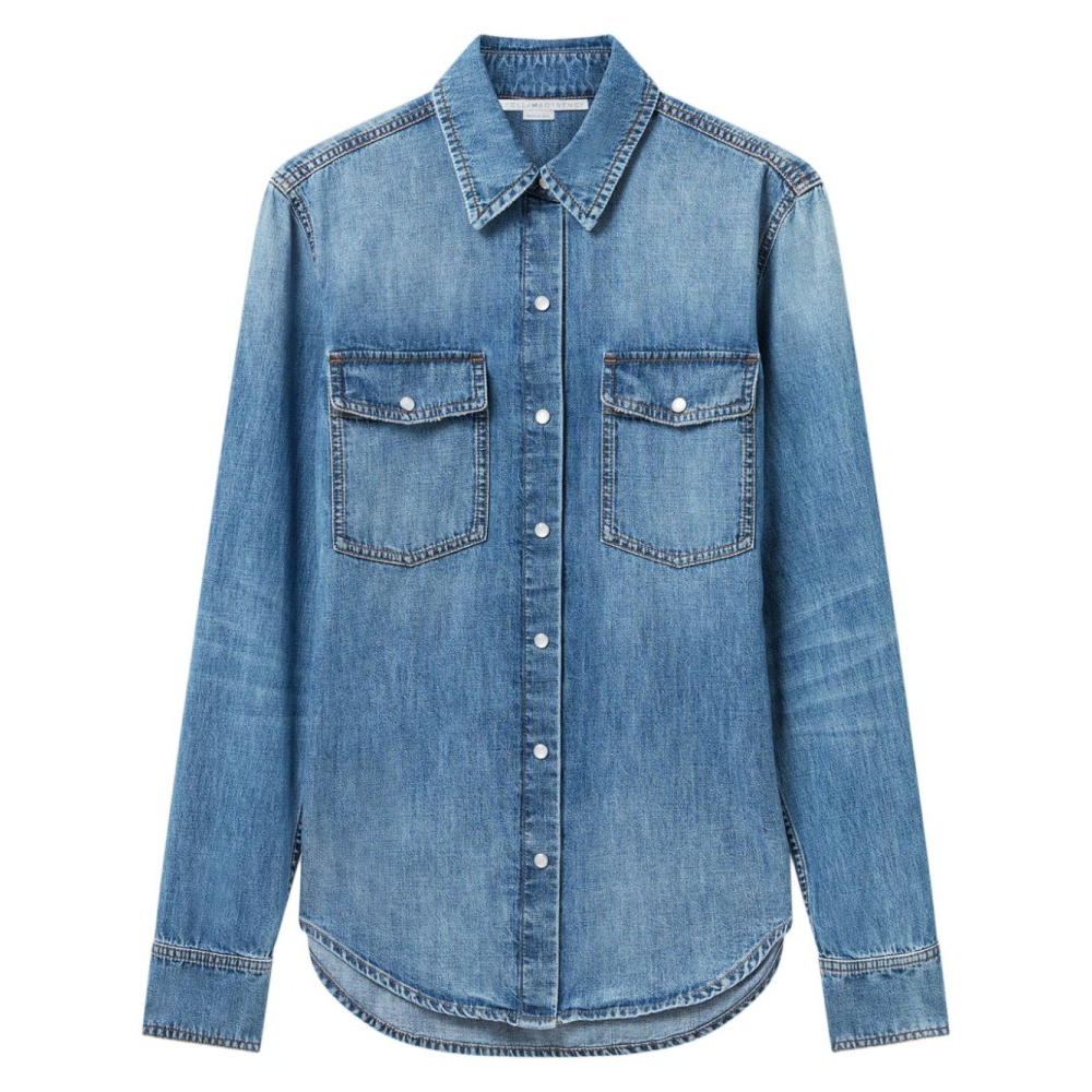 Chemise en Jean 'Logo-Patch' pour Femmes
