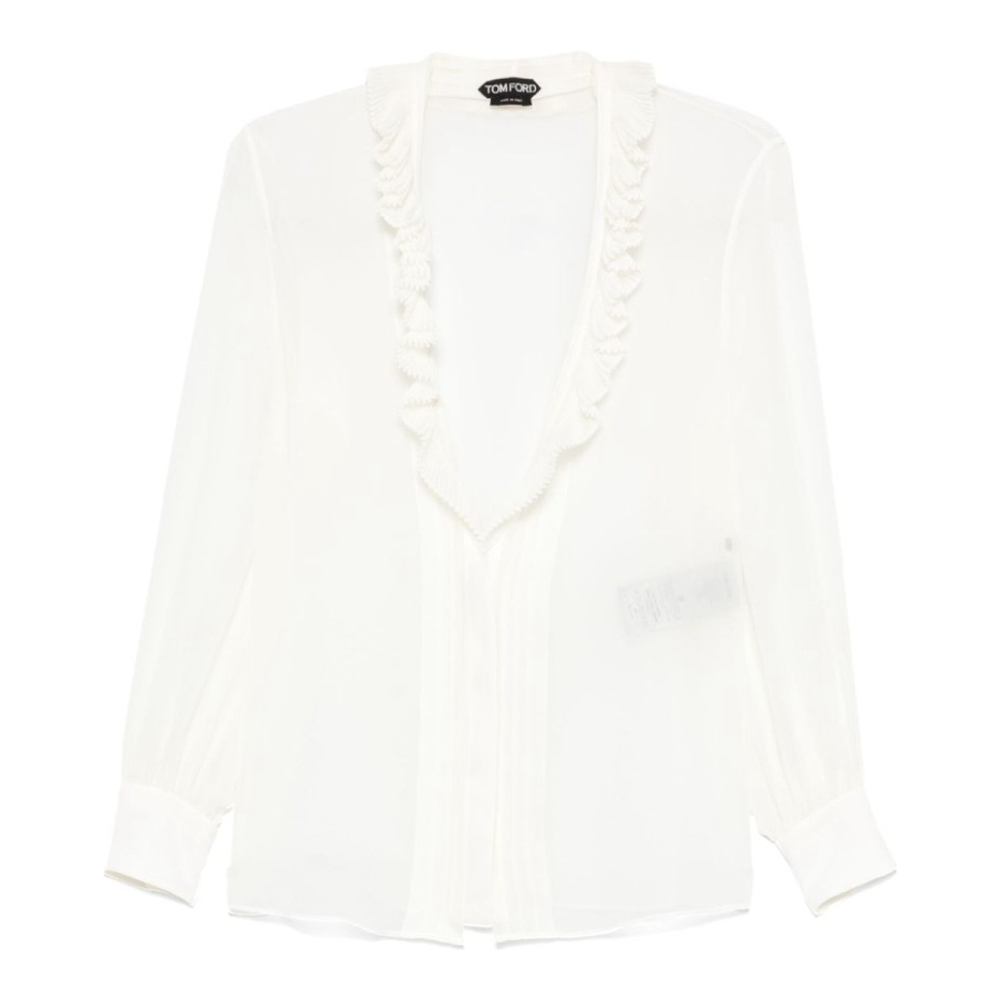 Blouse à manches longues 'Ruffle-Detailed' pour Femmes