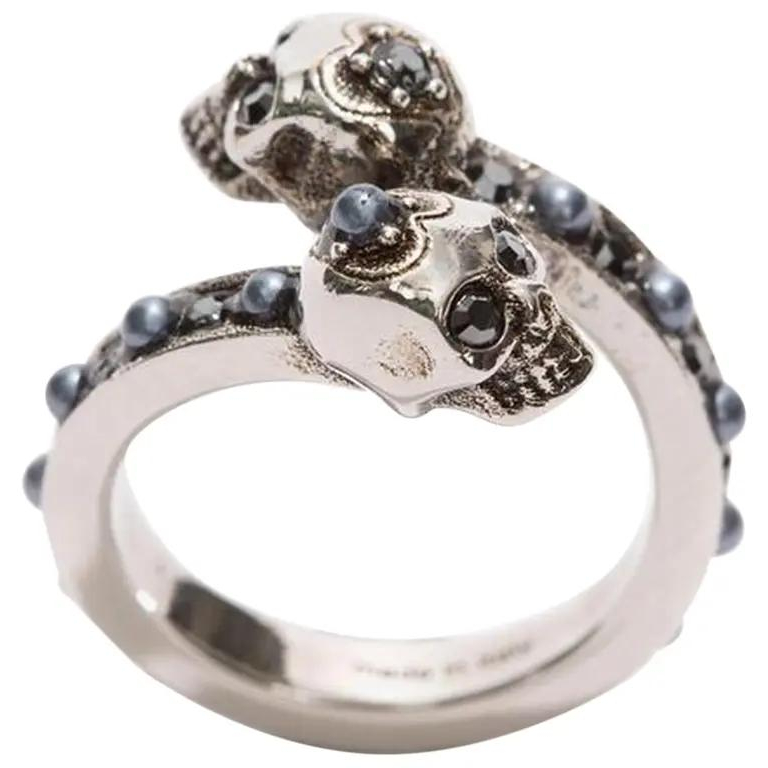 'Wrap-Around Skull' Ring für Damen