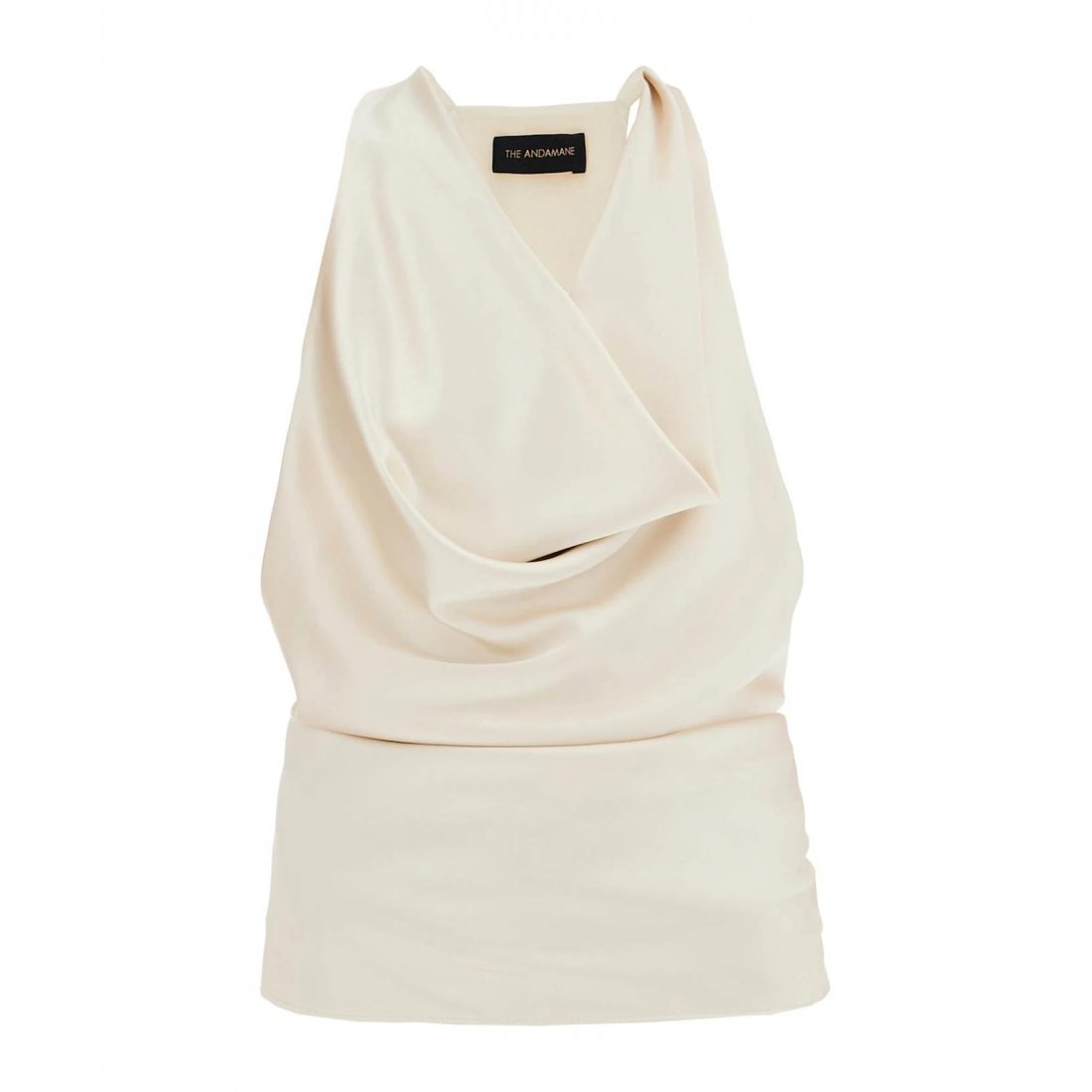 Top dos nu 'Draped Neckline' pour Femmes