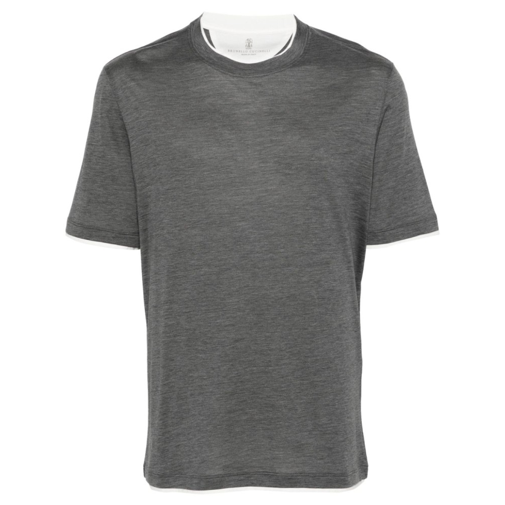 T-shirt 'Contrast-Trim' pour Hommes