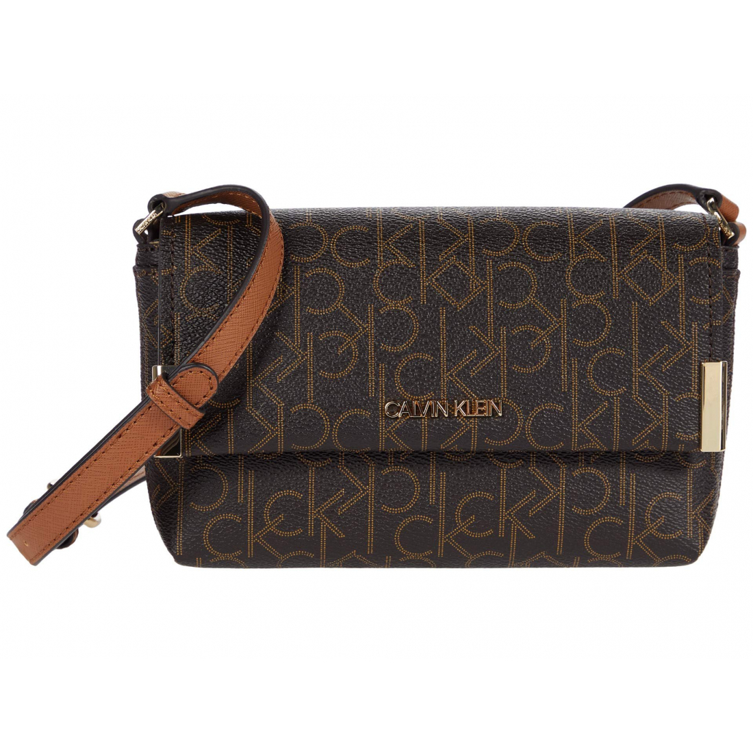Women's 'Key Item Flap Signature' Crossbody Bag