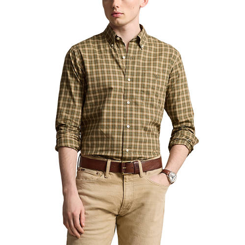 'Classic Fit Plaid Twill Shirt' pour Hommes