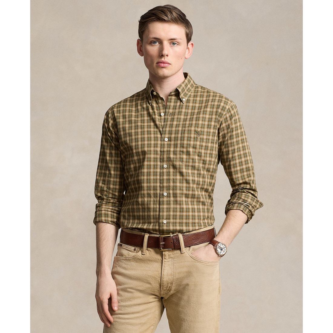 Chemise 'Classic-Fit Plaid Twill' pour Hommes
