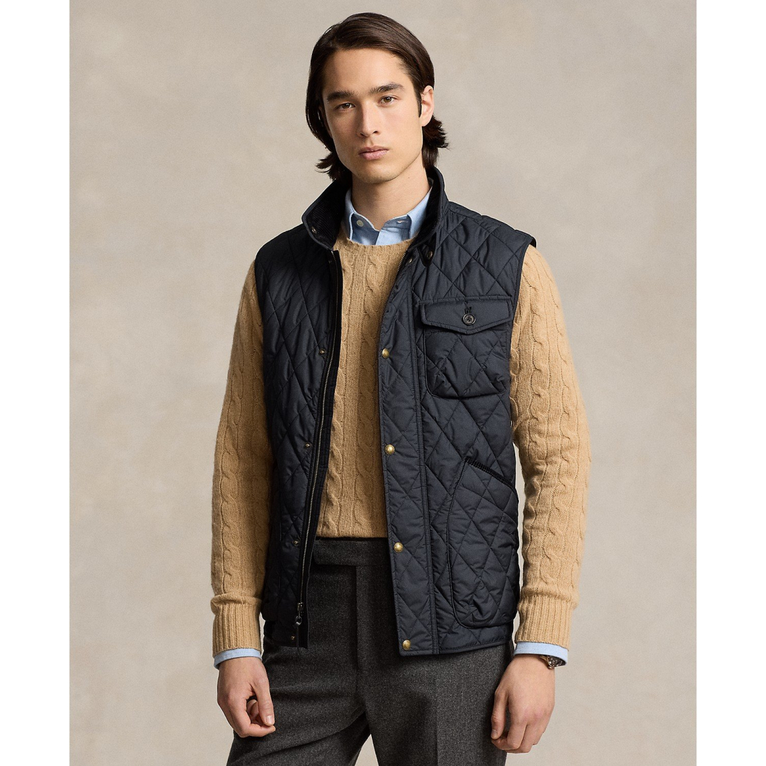 Gilet 'The Beaton Quilted Utility' pour Hommes