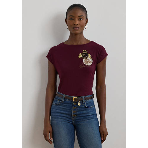 T-shirt 'Graphic Cotton Blend Jersey' pour Femmes