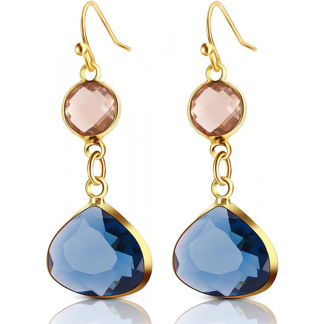 Women's 'Quartz Double Drop' Earrings