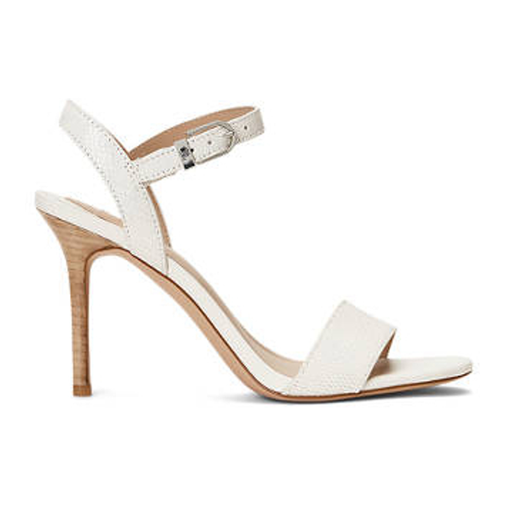 'Gwen Lizard Embossed Leather Sandals' pour Femmes
