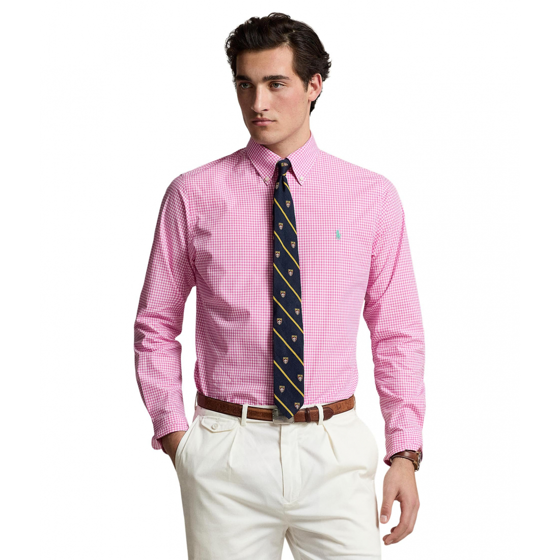 Chemise 'Classic Fit Gingham Stretch Poplin' pour Hommes
