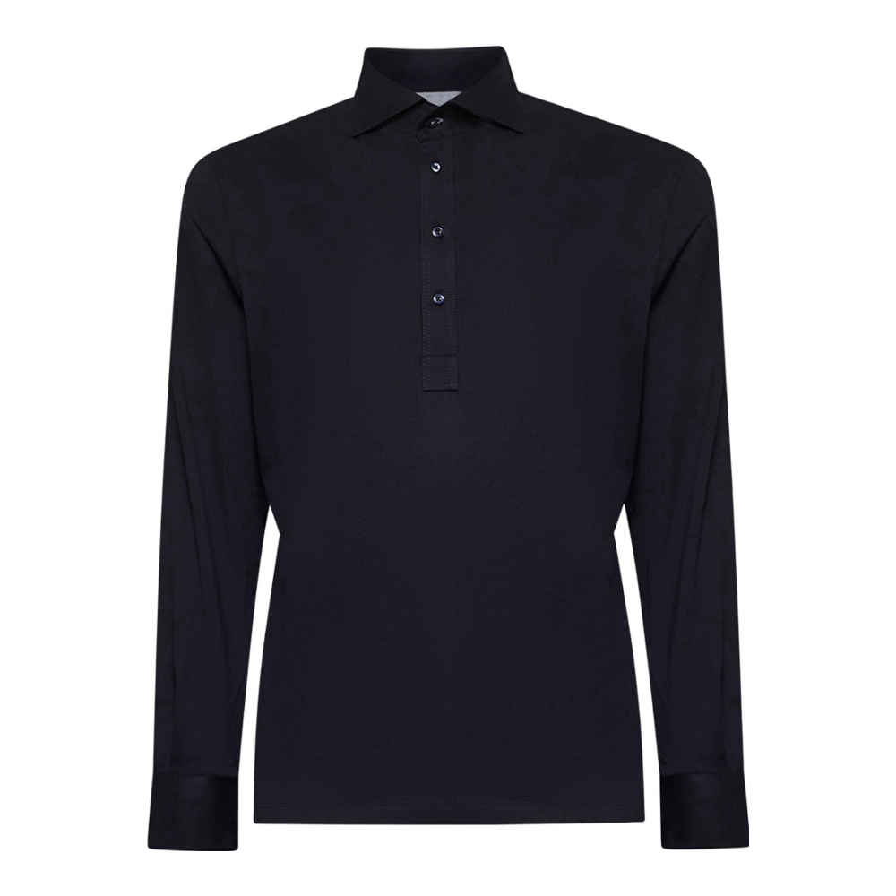 Langärmeliges Poloshirt für Herren