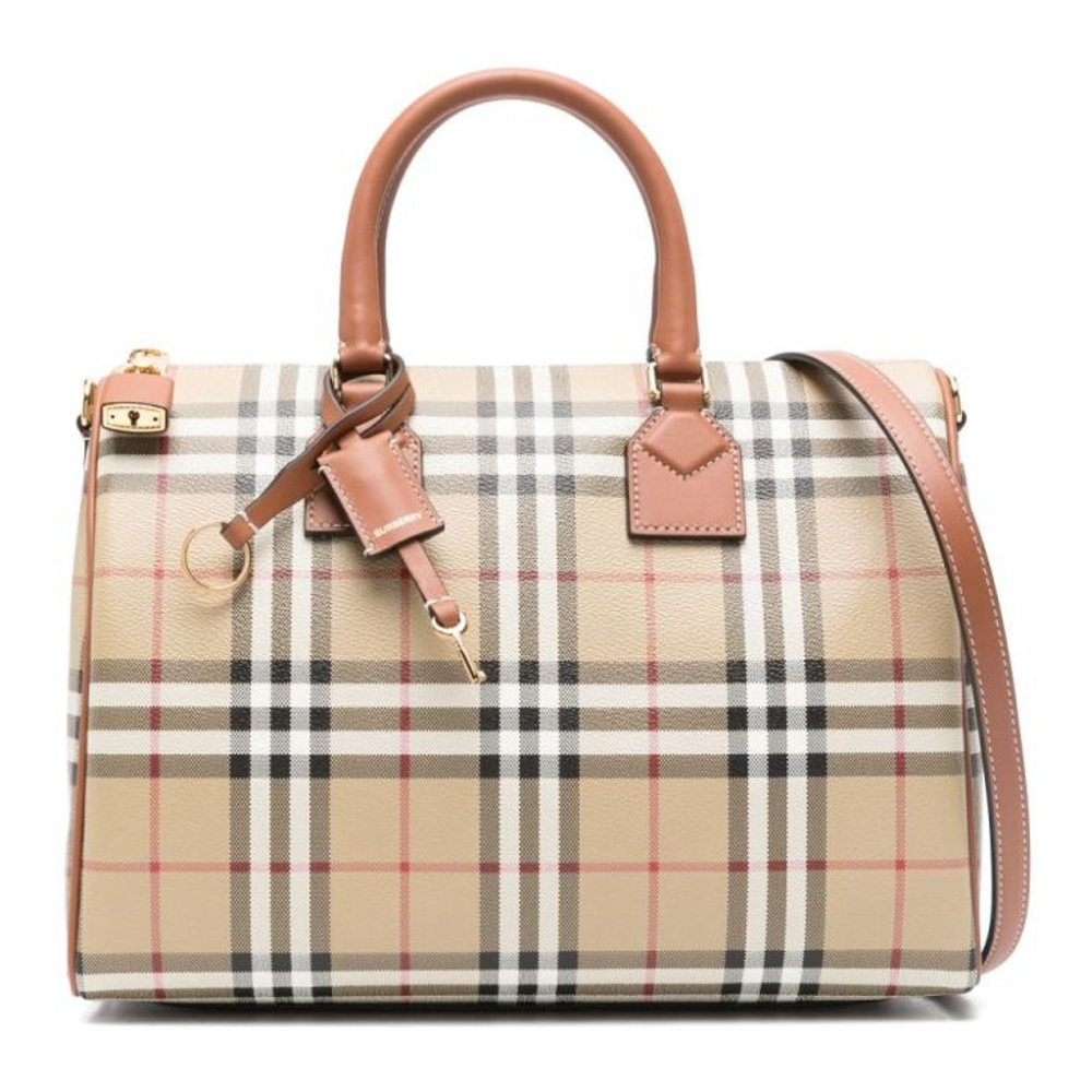 Women's 'House Check-Pattern' Tote Bag