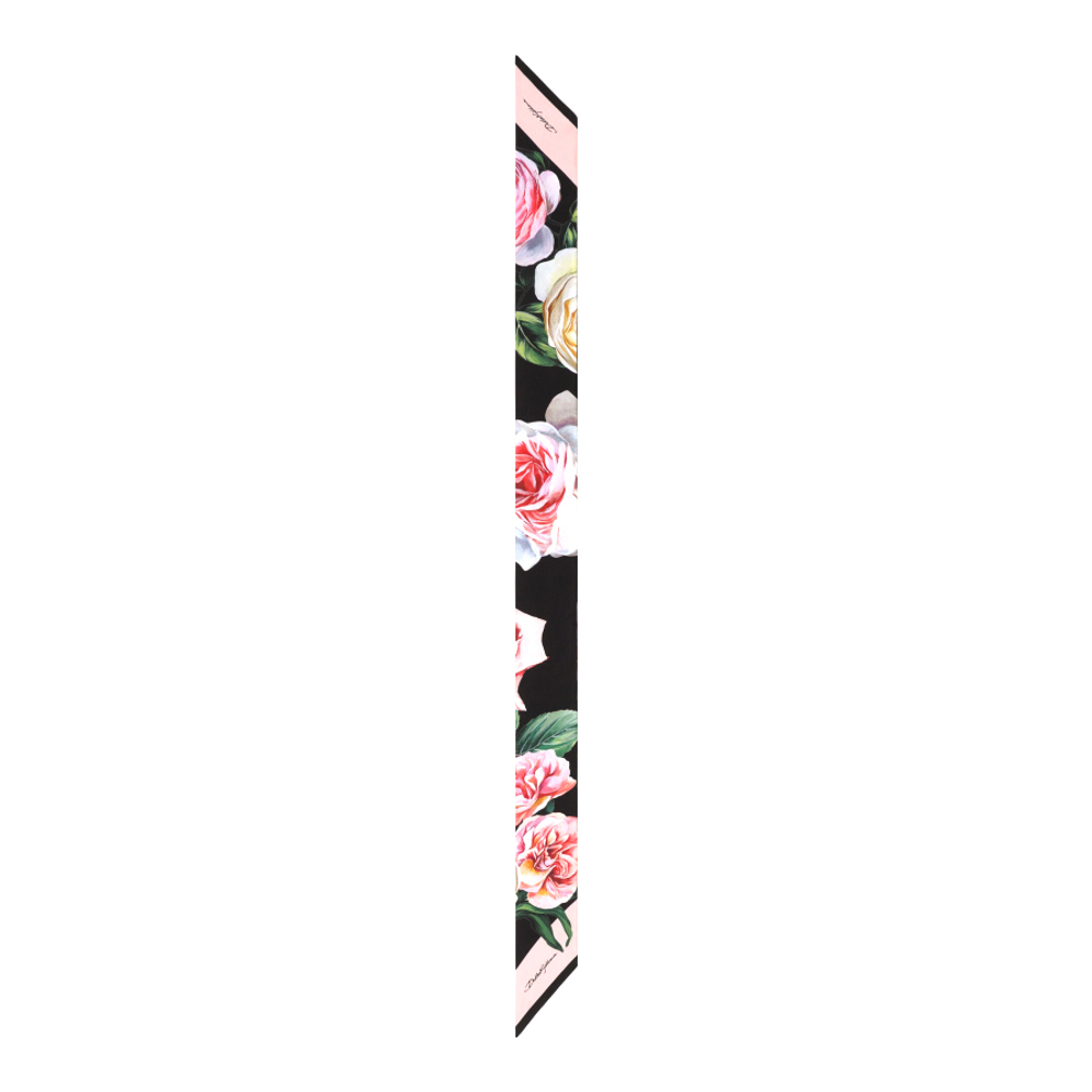 Foulard en soie 'Peony And Rose Print' pour Femmes