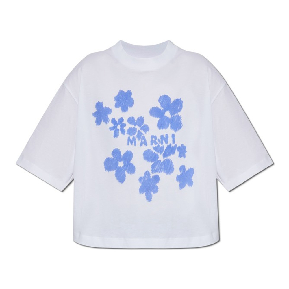 T-shirt 'Printed Boxy' pour Femmes