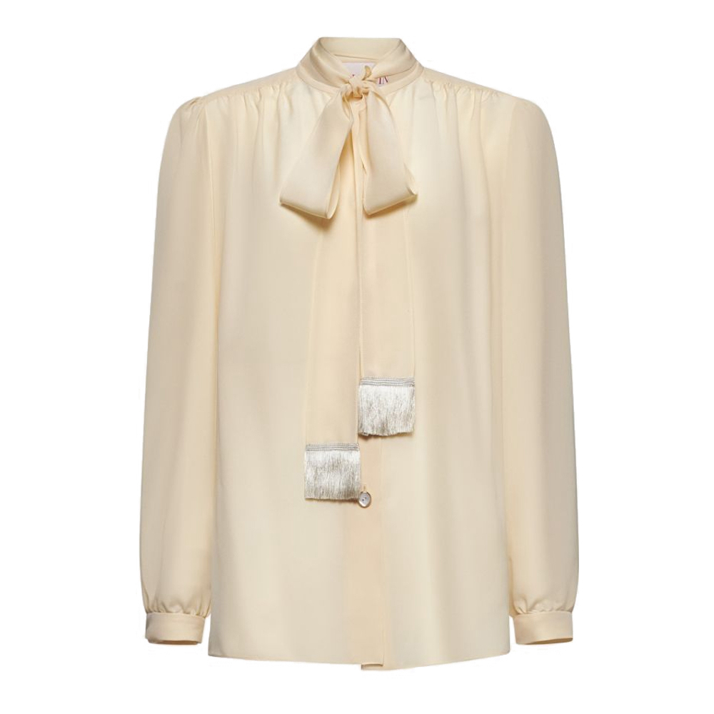 Chemise 'Attached-Scarf' pour Femmes