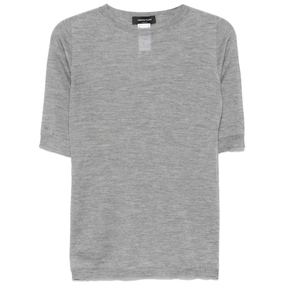 Top à manches courtes 'Fine-Knit' pour Femmes