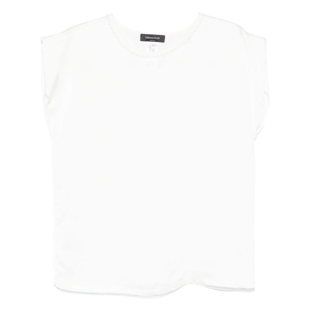 Top à manches courtes 'Beaded' pour Femmes