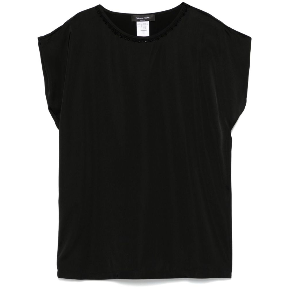 Top à manches courtes 'Beaded' pour Femmes