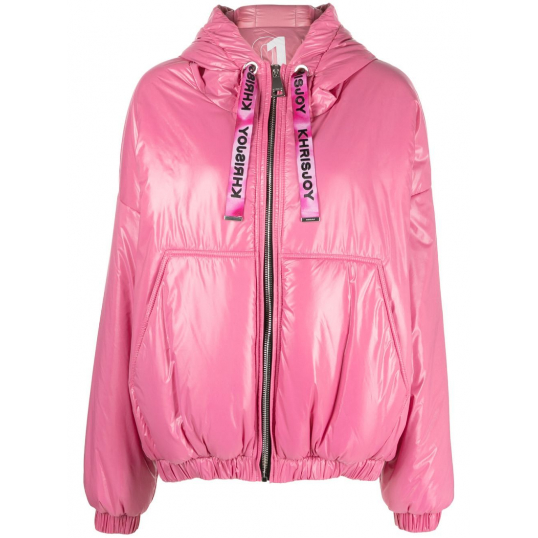 Blouson bomber 'High-Shine Hooded' pour Femmes