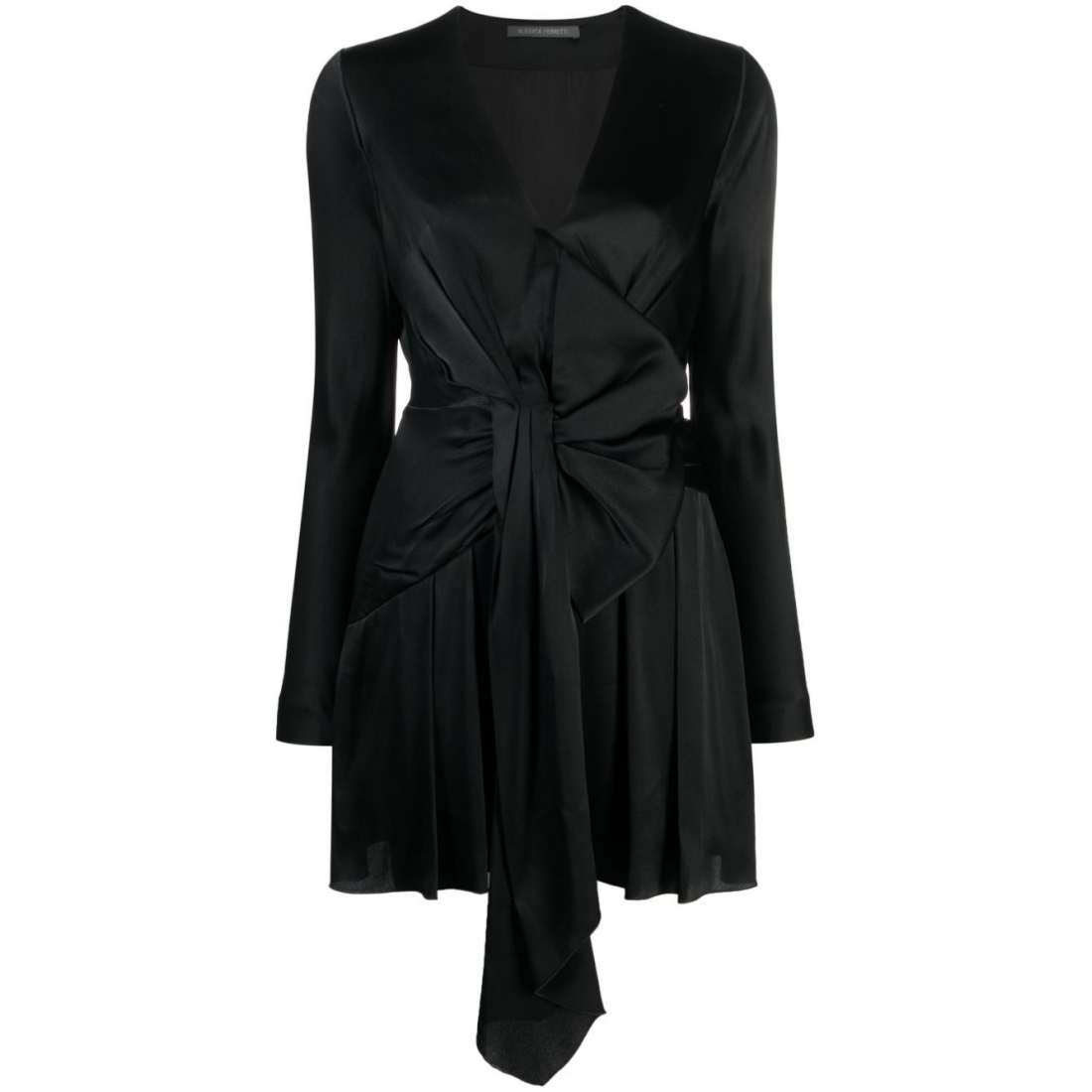 Robe à manches longues 'Bow-Detailing Pleated' pour Femmes