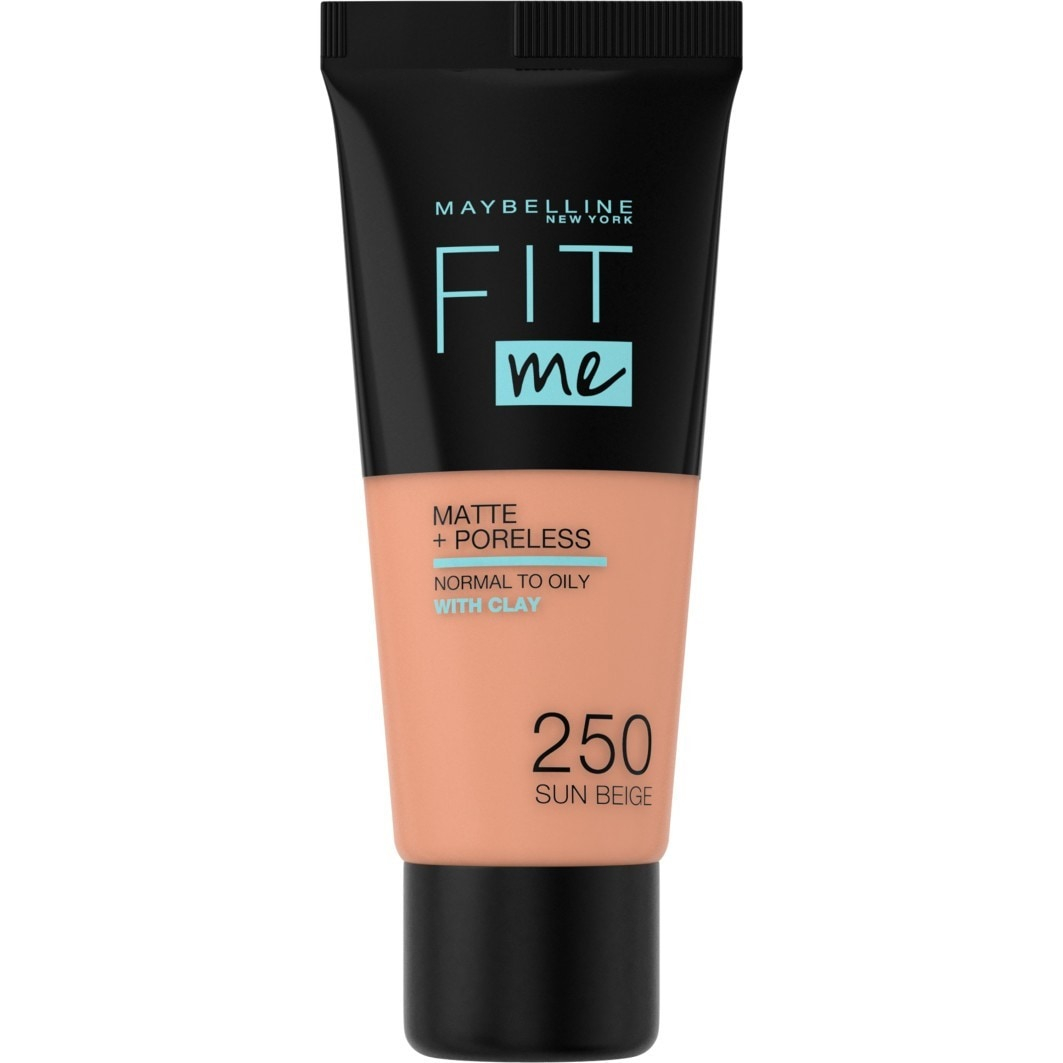 'Fit Me! Matte + Poreless' Foundation - 250 Sun Beige 30 ml