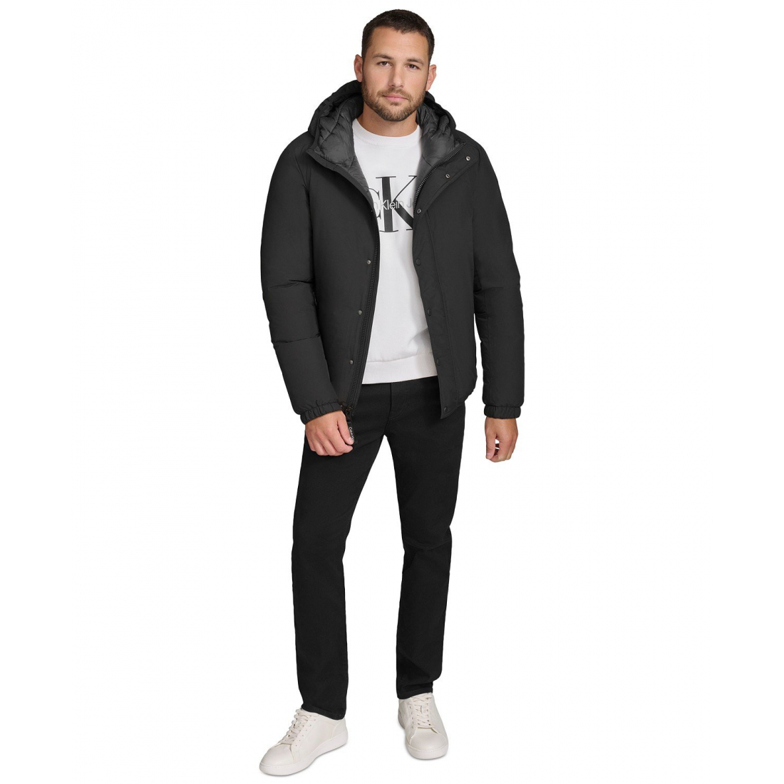 'Ripstop Hooded Puffer Jacket' Pufferjacke für Herren
