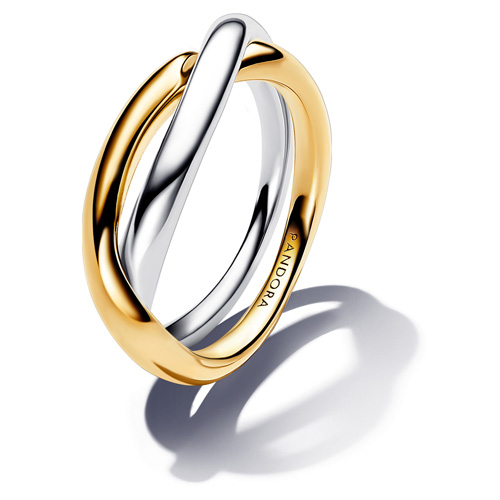 'Two-Tone Entwined Bands' Ring für Damen