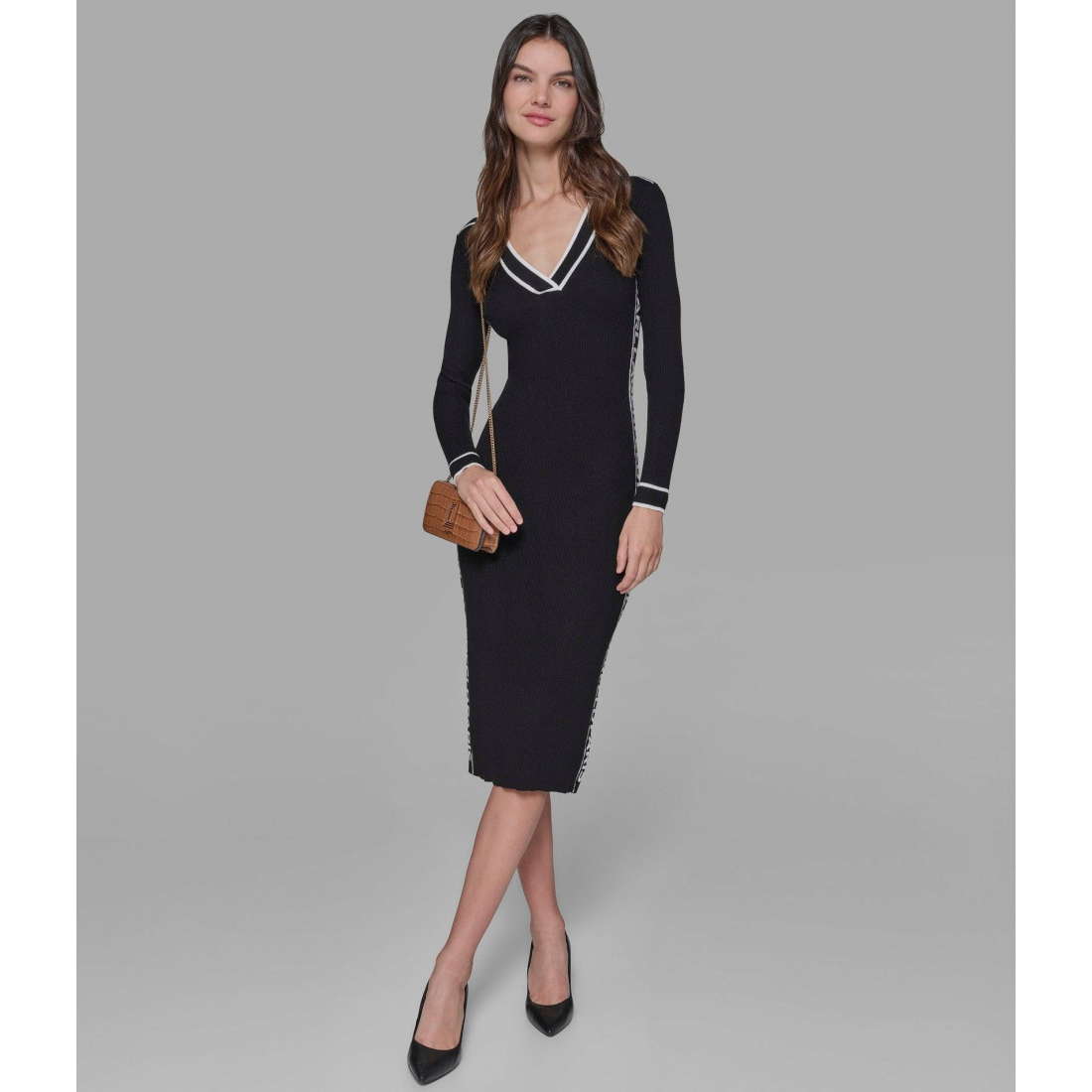 Women's 'Logo Tape' Sweater Dress