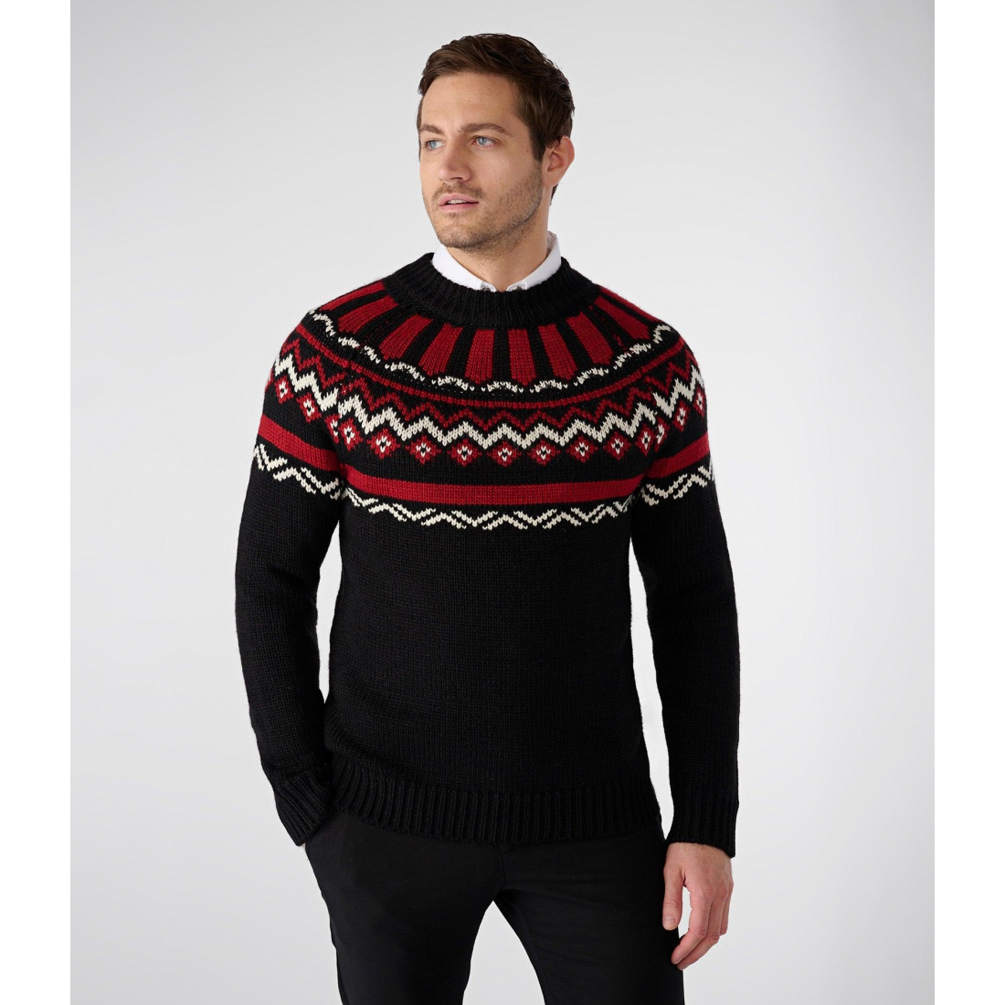 Men's 'Fair Isle Mock Neck Sweater' Sweater